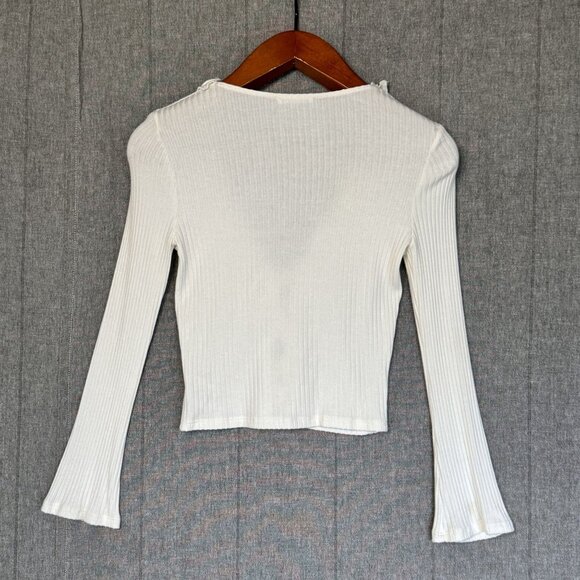 Reformation Cream Gellar Ruffle Top - Picture 3 of 7